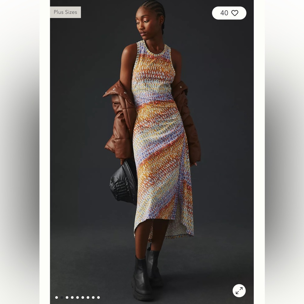 NWT Daily Practice by Anthropologie Mock-Neck Treasure Dress - Picture 6 of 14